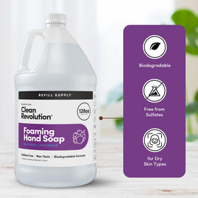 Clean Revolution lavender and botanicals highlighting natural essential oils