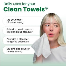 CLEAN SKIN CLUB bathroom counter lifestyle shows convenient everyday use