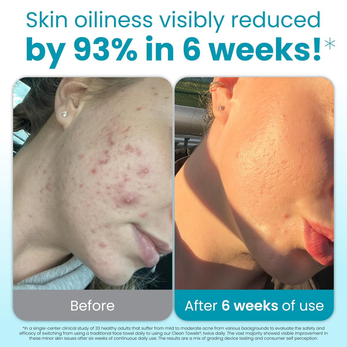 CLEAN SKIN CLUB raised-dot texture close-up for deeper exfoliation
