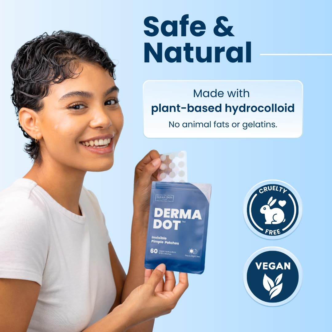 CLEAN SKIN CLUB label and ingredients panel showing vegan hydrocolloid