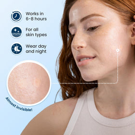CLEAN SKIN CLUB close-up of patch texture highlighting thin hydrocolloid