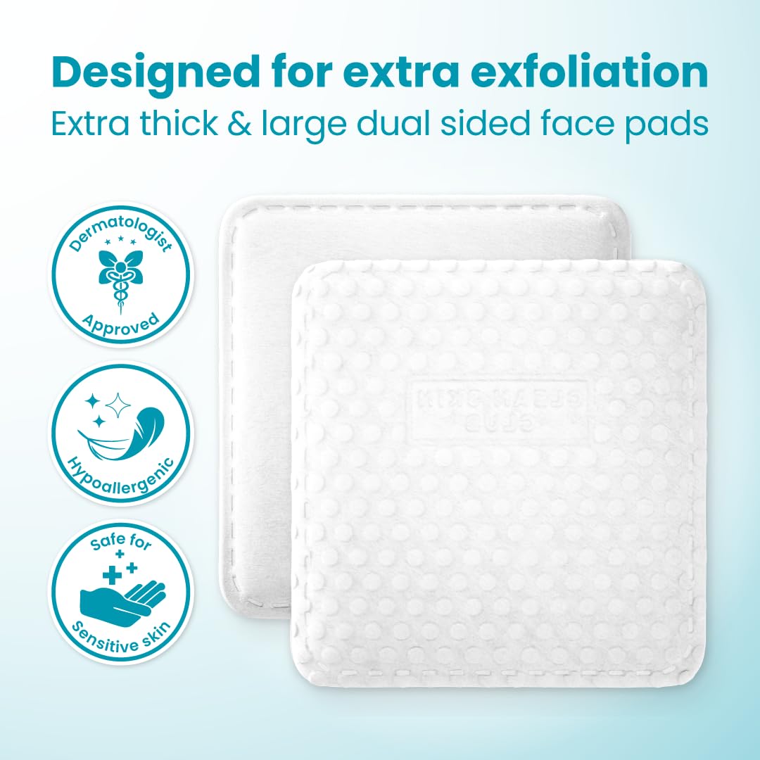 Clean Skin Club extra-large pad next to a coin for scale and coverage