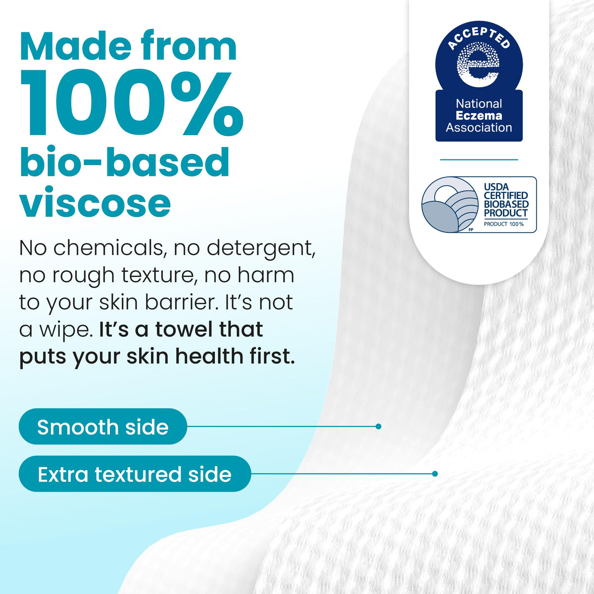 CLEAN SKIN CLUB towelette used in bathroom routine for clearer skin