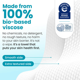 CLEAN SKIN CLUB towelette used in bathroom routine for clearer skin