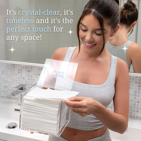 CLEAN SKIN CLUB on bathroom counter delivering quick access convenience
