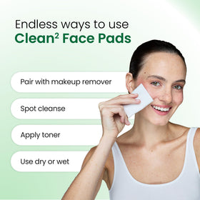 Clean Skin Club two packaging designs showing unchanged pad quality benefit