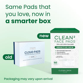 Clean Skin Club close-up of pad texture highlighting ultra-soft cotton comfort