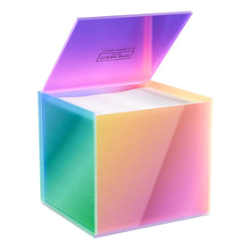 CLEAN SKIN CLUB prism box front view showing neat towel storage and tidy countertop benefit