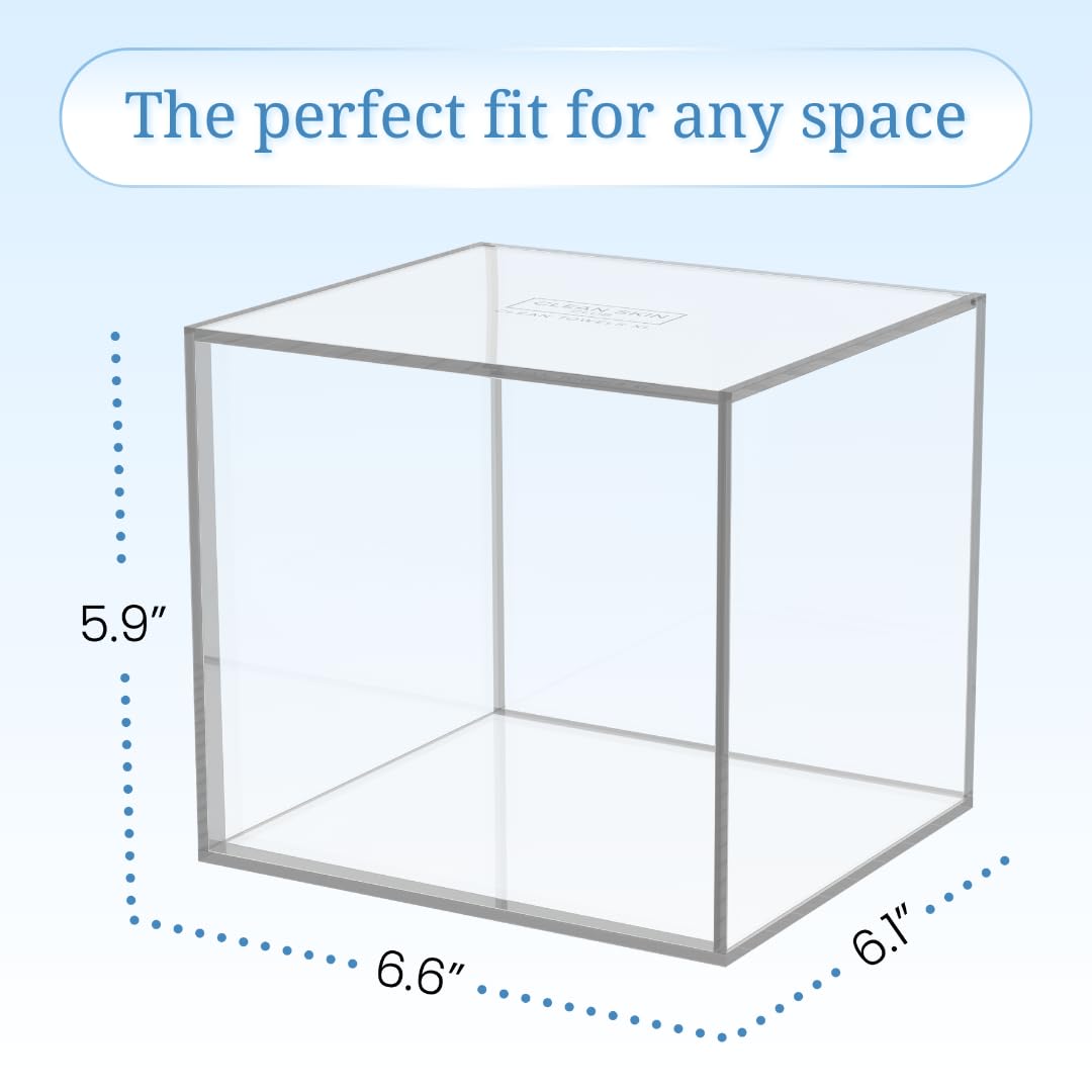 CLEAN SKIN CLUB side profile illustrating compact footprint and stability