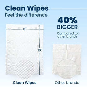 CLEAN SKIN CLUB textured wipe close-up for gentle exfoliation benefit