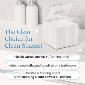 CLEAN SKIN CLUB top opening view highlighting easy one-handed dispensing