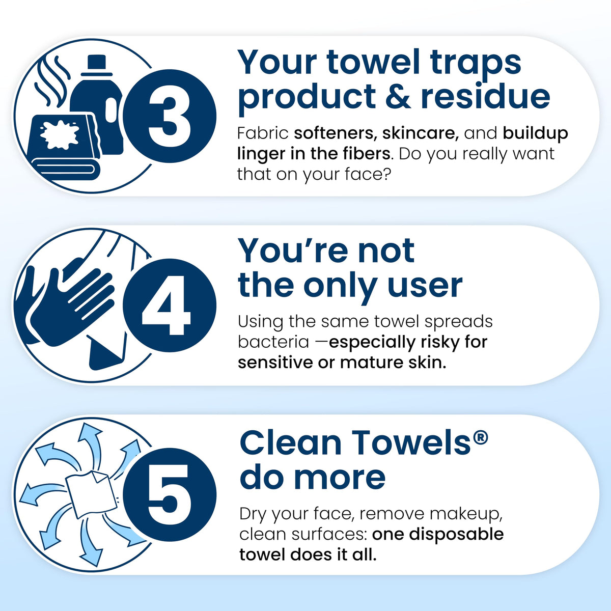 CLEAN SKIN CLUB towel edge detail showing fiber construction for reduced irritation