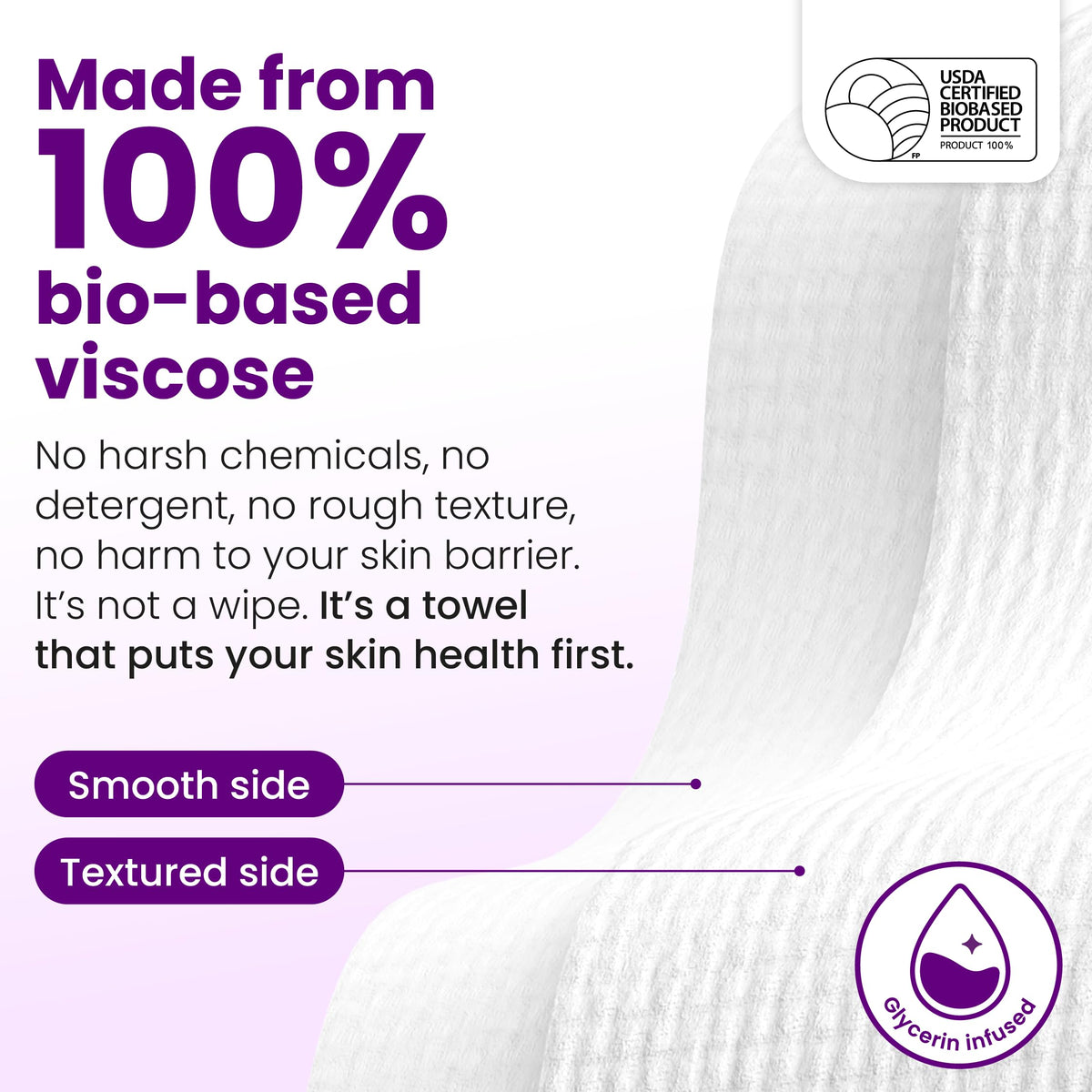 CLEAN SKIN CLUB towels on bathroom counter for daily routine convenience