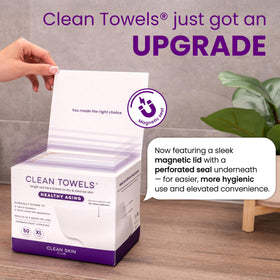 CLEAN SKIN CLUB packs in a travel pouch for on-the-go skincare convenience