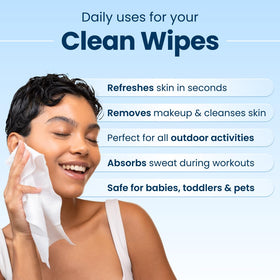 CLEAN SKIN CLUB wipe removing waterproof mascara for effective makeup removal