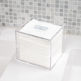 CLEAN SKIN CLUB with towels visible demonstrating organized supply monitoring