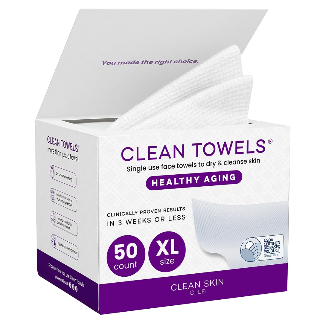 CLEAN SKIN CLUB front packaging showing XL 50-count benefits