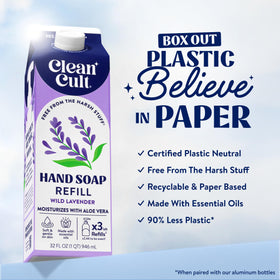 Cleancult wild lavender close-up of soap texture demonstrating silky hydration