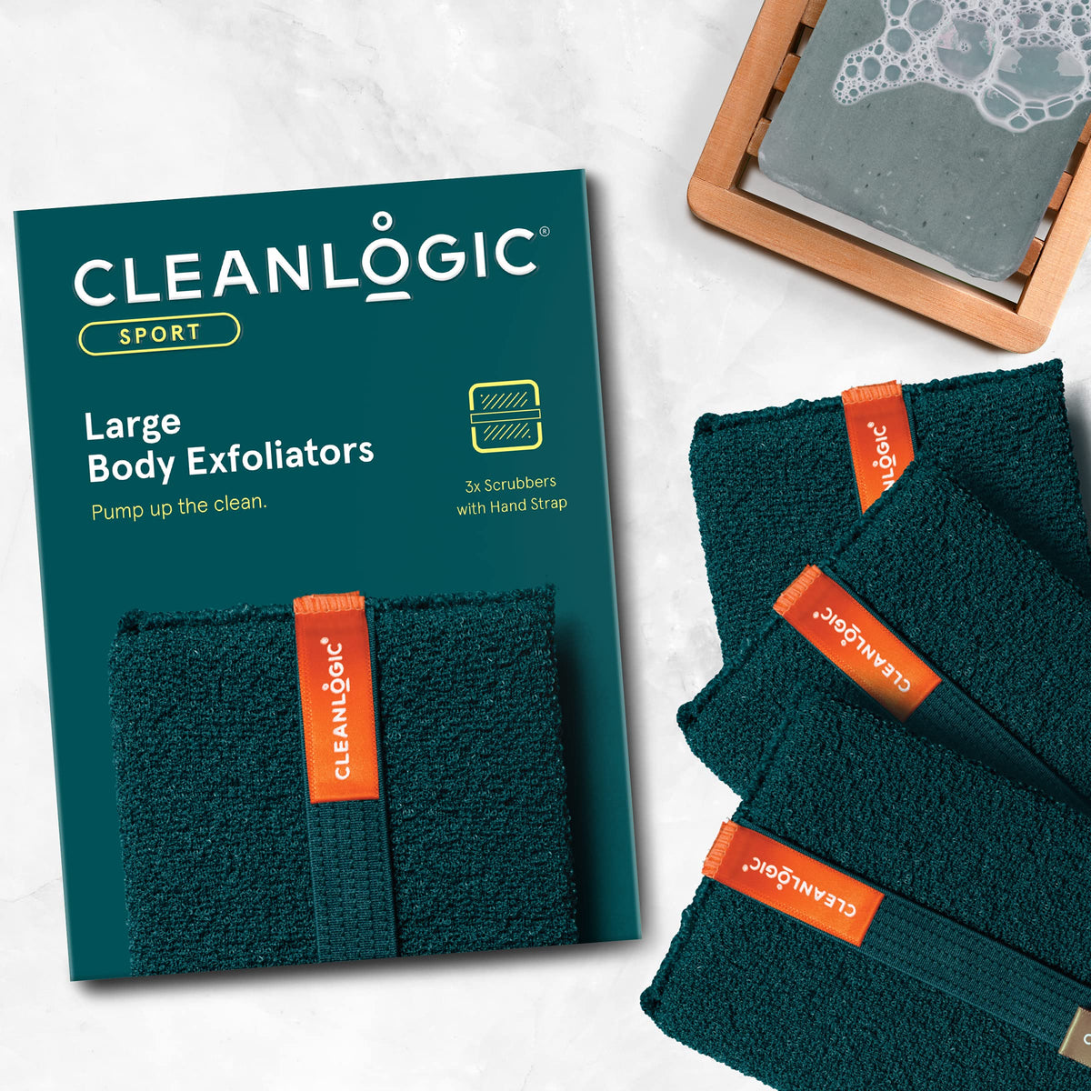 Cleanlogic close-up of woven texture highlighting quick-dry benefit