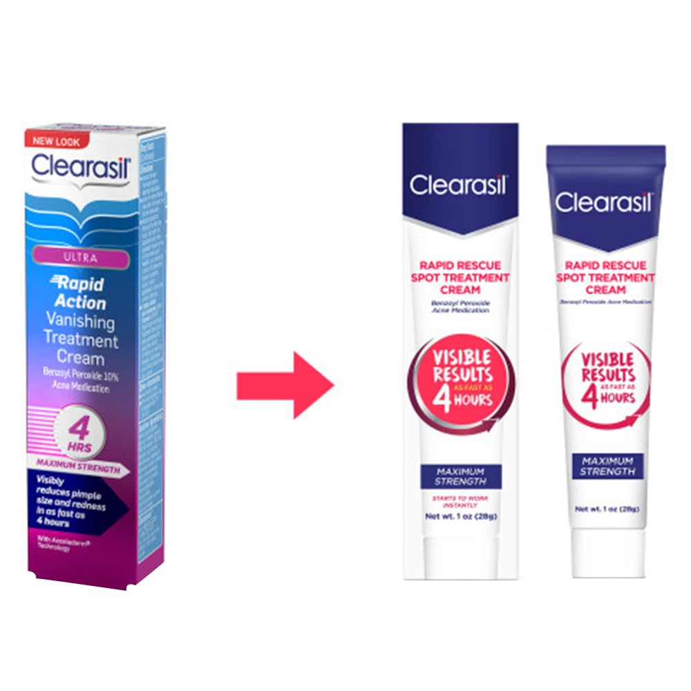 Illustrative before and after skin texture improvement with Clearasil use benefit
