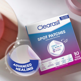 Clearasil patch worn during daytime staying clear and discreet