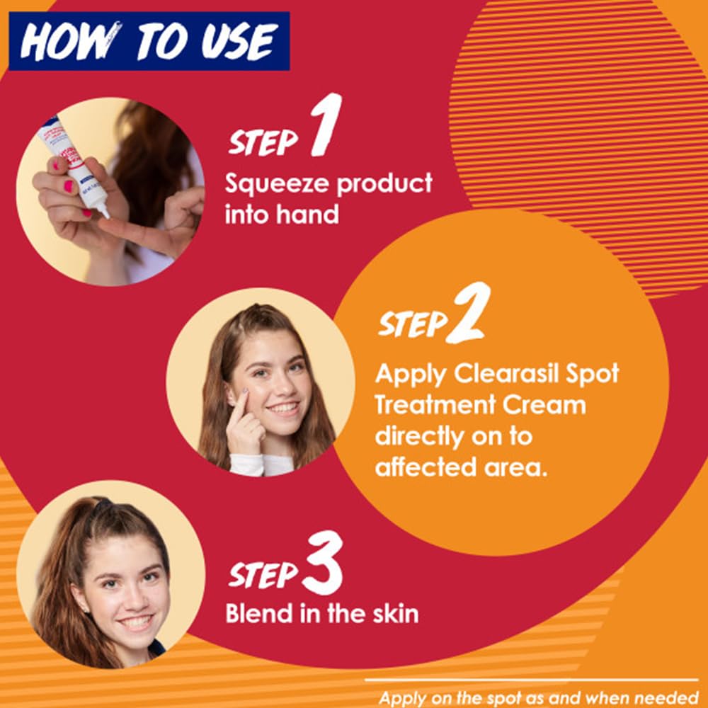 Clearasil tube inside a toiletry bag in bathroom, on-the-go convenience benefit