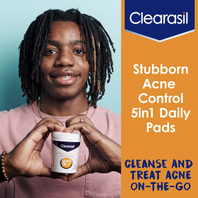 Clearasil ingredient label focusing on 2% salicylic acid treatment