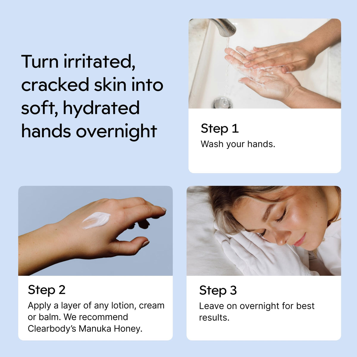 Clearbody Organics bedroom scene showing comfortable overnight use