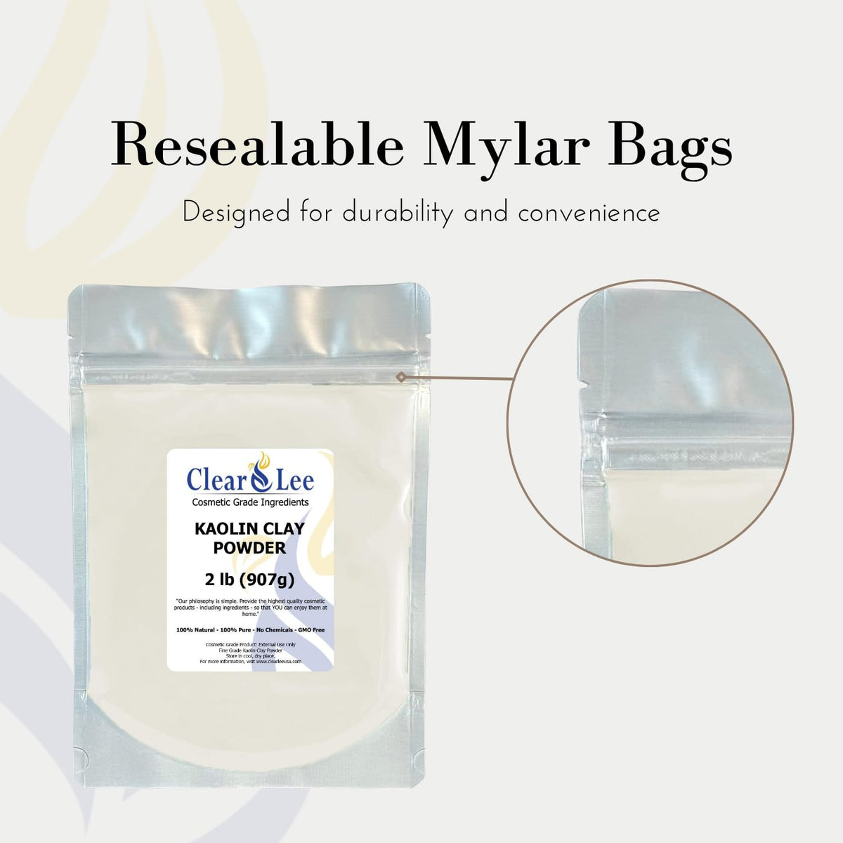 ClearLee clay mask in a spa setting illustrating soothing home treatment benefit