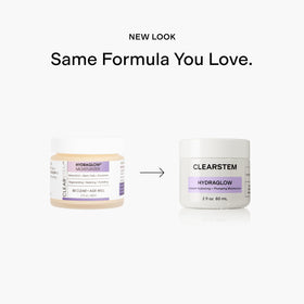 CLEARSTEM product label close-up highlighting non-comedogenic and cruelty-free claims