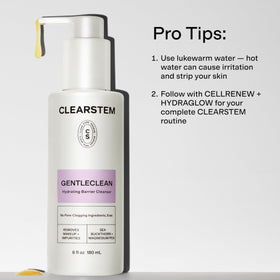 CLEARSTEM removing waterproof mascara demonstrating effective makeup removal