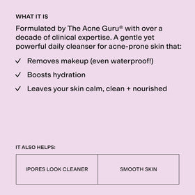 CLEARSTEM foam texture on hand showing gentle lather and softness