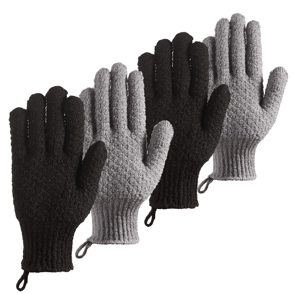 cleedy front view of four-pack gloves showing packaging and colors benefits quick identification