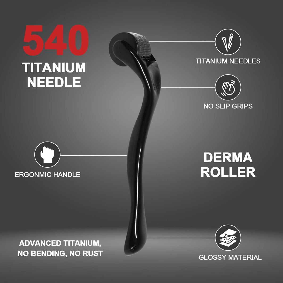 CLETINA close-up of titanium needle head highlighting fine tips and durable construction