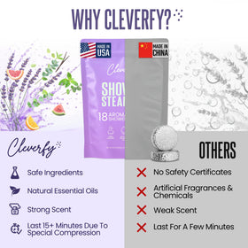 CLEVERFY lifestyle bathroom mood scene portraying relaxing at-home aromatherapy
