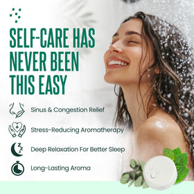Cleverfy tablet in active shower steam releasing aromatherapy fragrance for relaxation