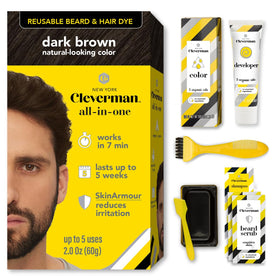 CLEVERMAN front packaging showing dark brown kit and benefits