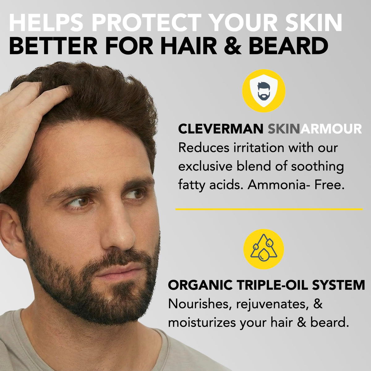 CLEVERMAN post-color shampoo bottle for gentle color maintenance