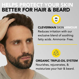 CLEVERMAN post-color shampoo bottle for gentle color maintenance
