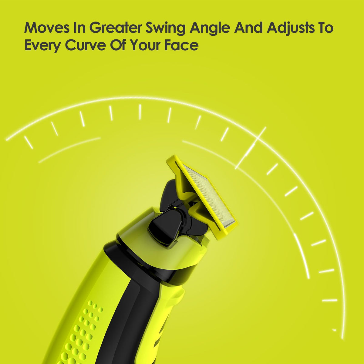 Clidaot close-up of blade detail with rounded tips and glide coating, gentle-on-skin benefit