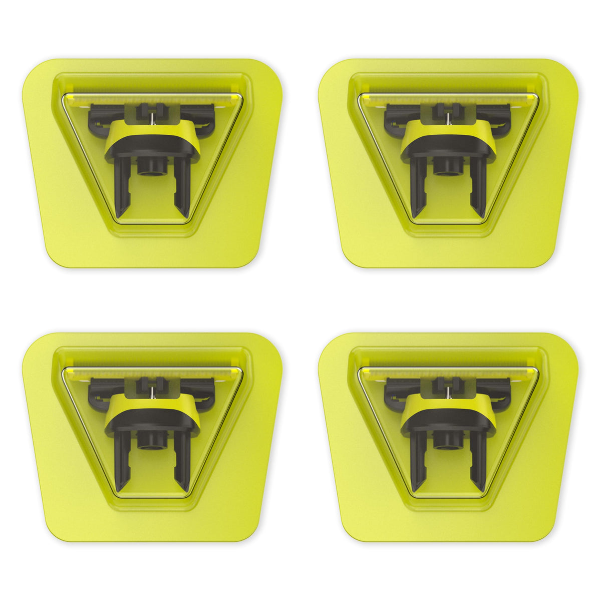 Clidaot front packaging showing 4 replacement heads and protective cap, fast replacement benefit