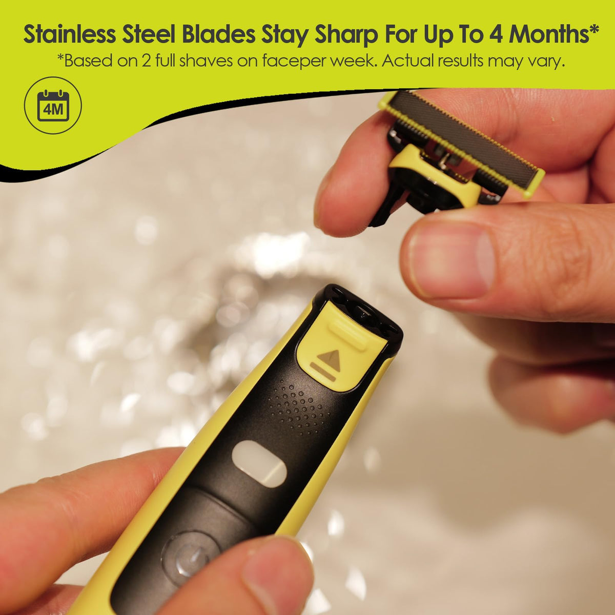 Clidaot protective cap with four heads displayed, keeps blades safe during storage benefit