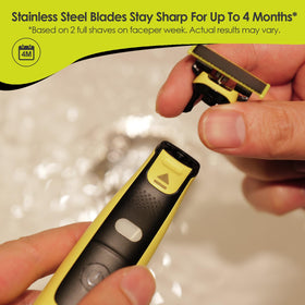 Clidaot protective cap with four heads displayed, keeps blades safe during storage benefit