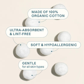 cliganic cotton ball absorbing liquid to show high absorbency and practical use