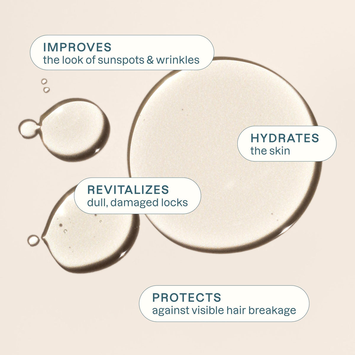 Cliganic argan oil dropper releasing clear oil to show lightweight texture