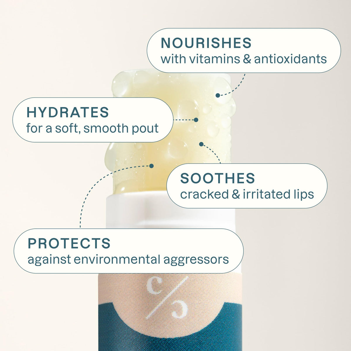 Cliganic balm open in hand showing smooth application and quick relief