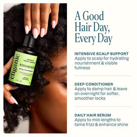 Cliganic before and after lengths comparison for fuller-looking hair