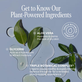 Cliganic bottle label on recycled plastic highlighting sustainable packaging