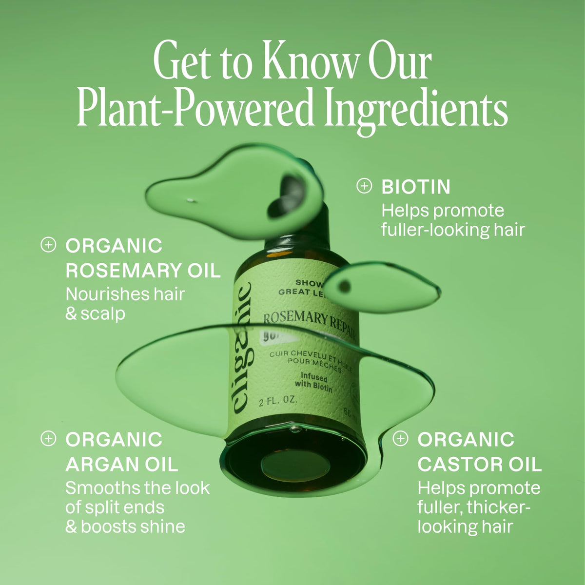 Cliganic dropper dispensing serum for precise, mess-free application