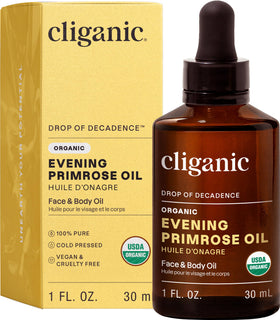 Cliganic bottle front view showing product and organic branding for confidence
